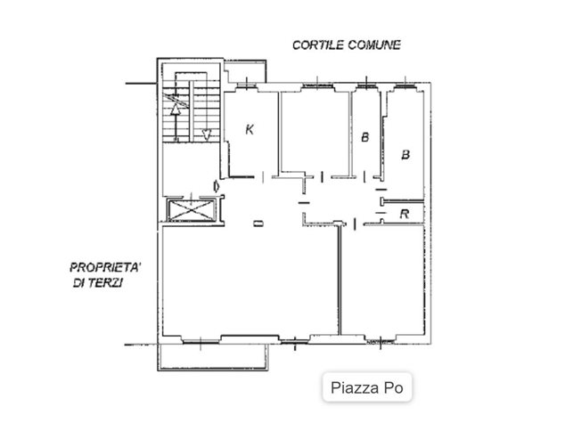 floorplans Milano: Appartamento in Vendita, Piazza Pò, 4, immagine 1