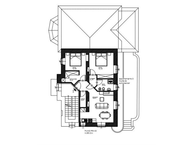 floorplans Lanzo d'Intelvi: Appartamento in Vendita, Via Volta , 22, immagine 4