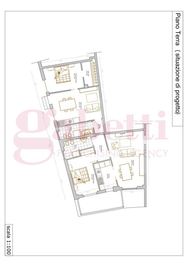 floorplans Barletta: Appartamento in Vendita, Via Vittorio Veneto, immagine 2