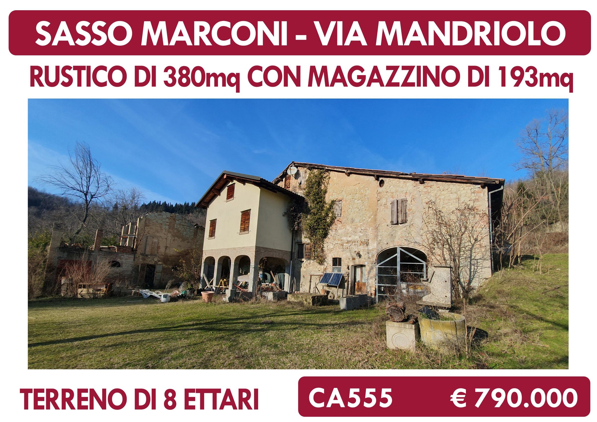 Rustico in Via Mandriolo, Sasso Marconi (BO)