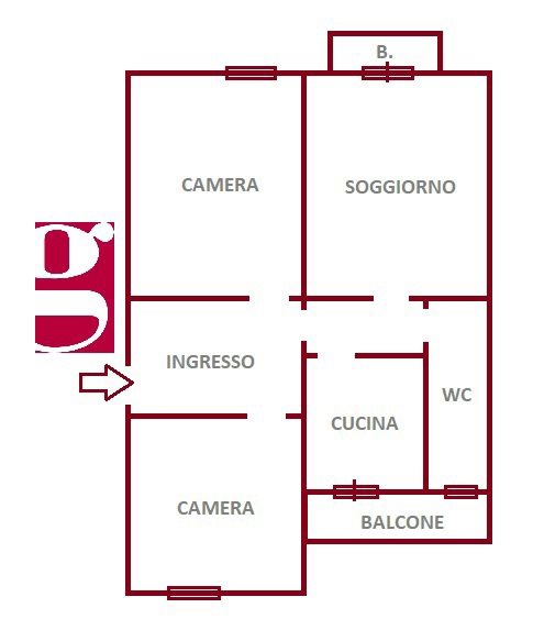 floorplans Messina: Appartamento in Vendita, Via Pola, 17, immagine 1