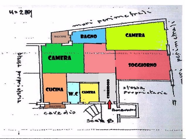 floorplans Sanremo: Appartamento in Vendita, Via Nino Bixio , 15, immagine 1