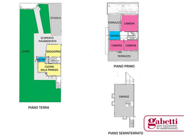 floorplans Gradara: Villa bifamiliare in Vendita, , immagine 1