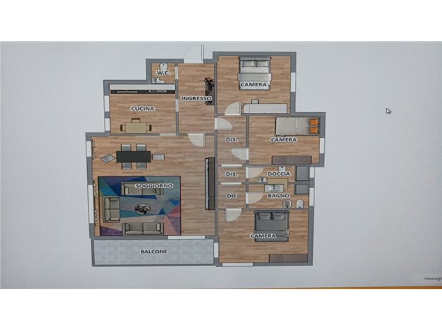 floorplans Roma: Appartamento in Vendita, Via Oriolo Romano, 79, immagine 3