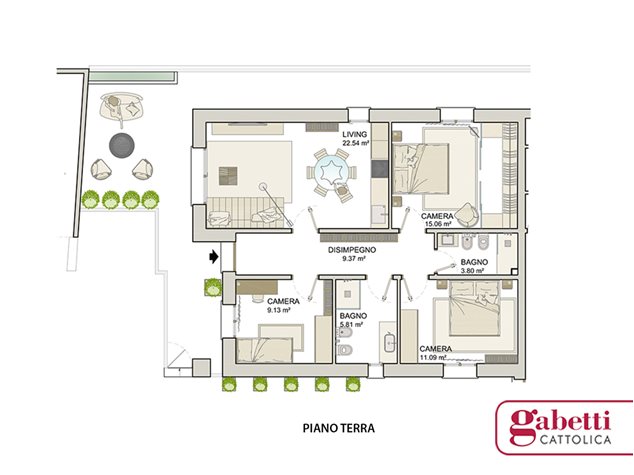 floorplans Gabicce Mare: Appartamento in Vendita, Via Francesco Baracca, 2, immagine 1