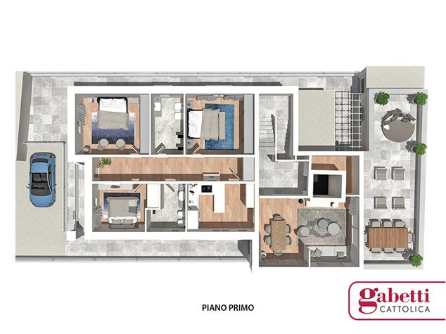 floorplans Gabicce Mare: Appartamento in Vendita, Via Francesco Baracca, 2, immagine 2