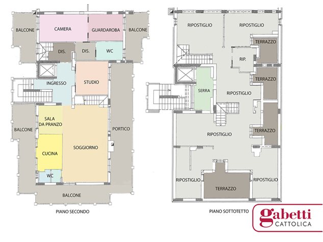 floorplans Cattolica: Duplex in Vendita, , immagine 1