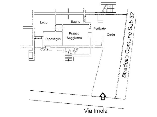 floorplans Comacchio: Villa a schiera in Vendita, Via Imola, 82, immagine 1