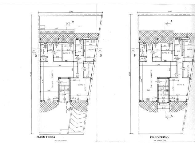 floorplans Manduria: Villa bifamiliare in Vendita, Via Tommaso Fiore, Sn, immagine 1