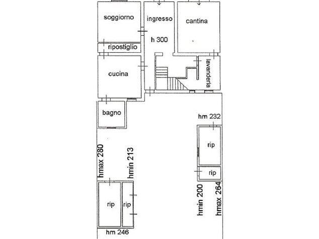 floorplans Adria: Casa Indipendente in Vendita, Adria Via Chieppara, 59, immagine 1